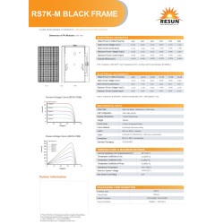 Resun 375Wp 66 Paneles fotovoltaicos un palé 24,75kWp (black frame)