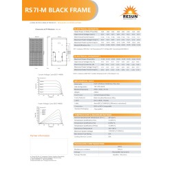 Resun 450Wp 66 PV paneler en pall 29,70kWp (black frame)
