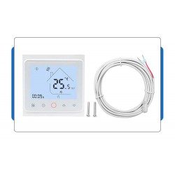 Θερμοστάτης Tuya / Smart Life - ενδοδαπέδια θέρμανση, λευκό, GoogleHome, Alexa